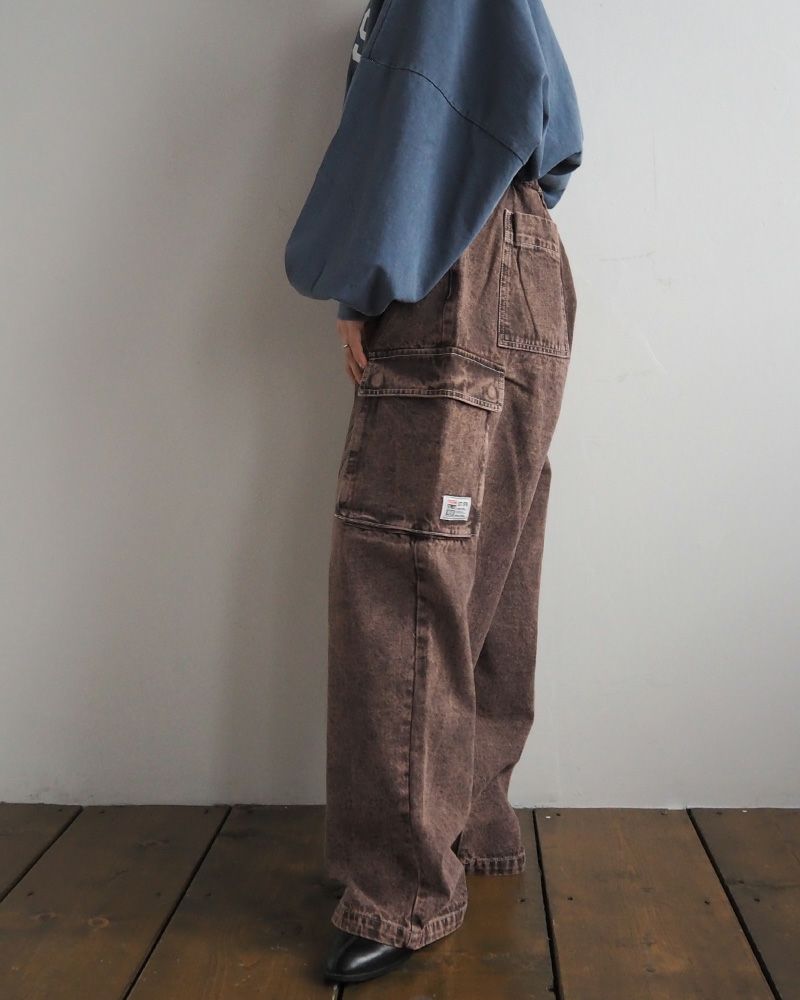 VISION STREET WEAR ヴィジョンストリートウェア ロゴデニムカーゴパンツ