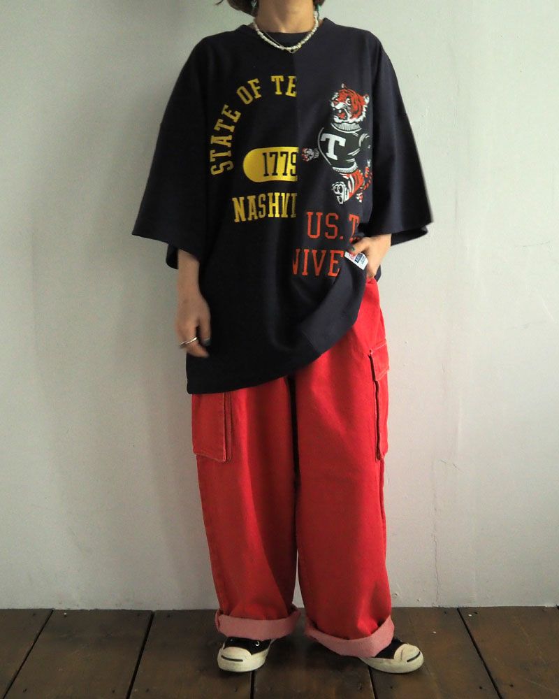 VISION STREET WEAR ヴィジョンストリートウェア ロゴデニムカーゴパンツ