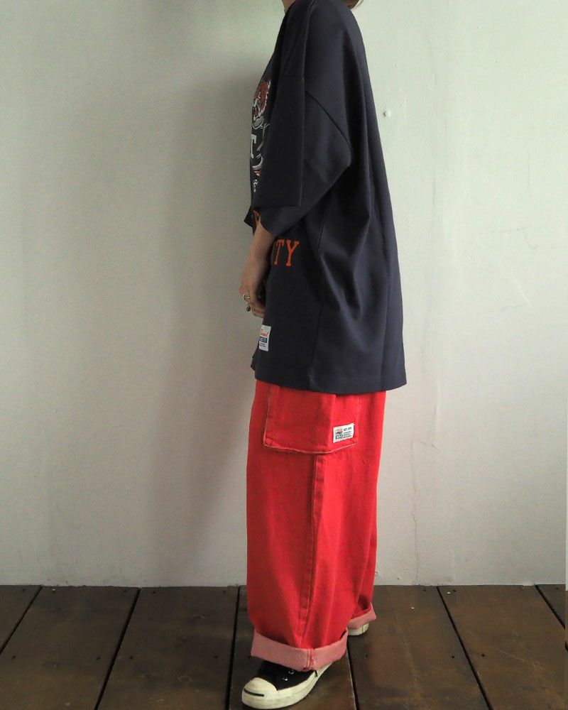 VISION STREET WEAR ヴィジョンストリートウェア ロゴデニムカーゴパンツ