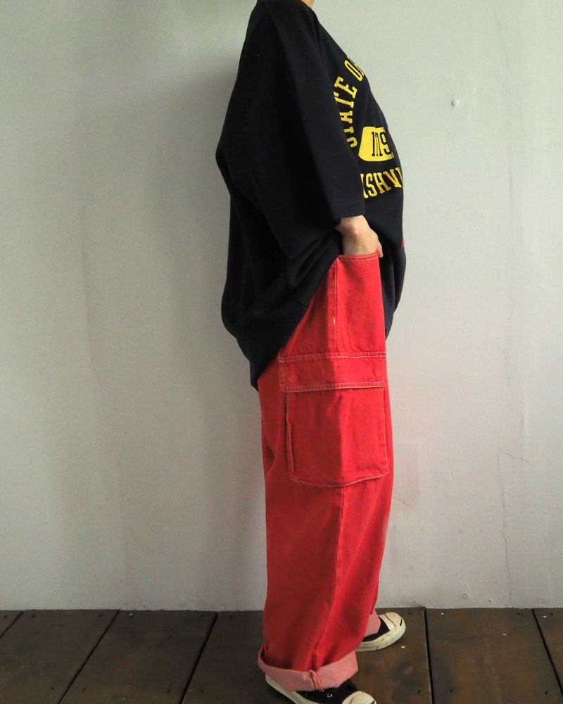 VISION STREET WEAR ヴィジョンストリートウェア ロゴデニムカーゴパンツ