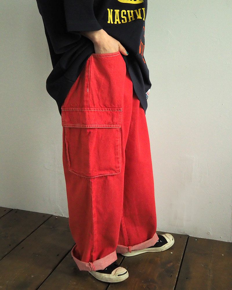 VISION STREET WEAR ヴィジョンストリートウェア ロゴデニムカーゴパンツ