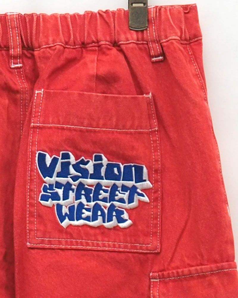 VISION STREET WEAR ヴィジョンストリートウェア ロゴデニムカーゴパンツ