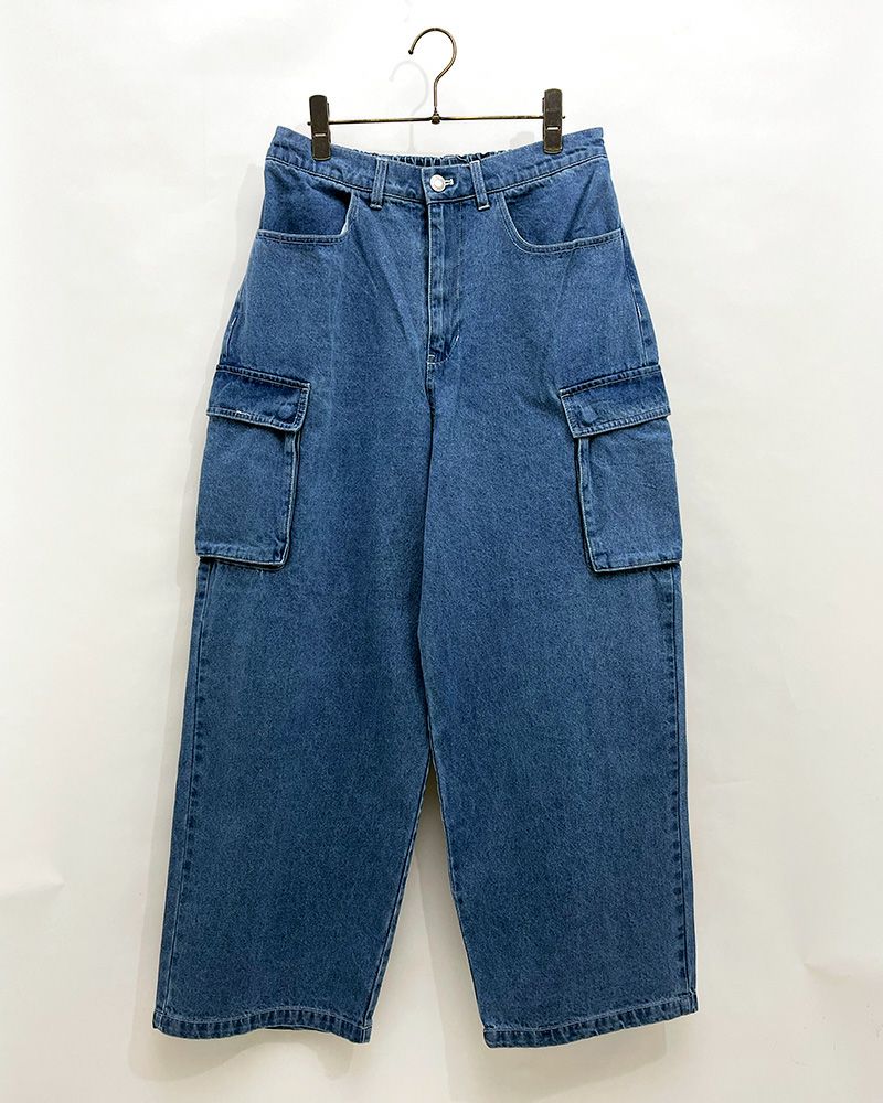 VISION STREET WEAR ヴィジョンストリートウェア ロゴデニムカーゴパンツ