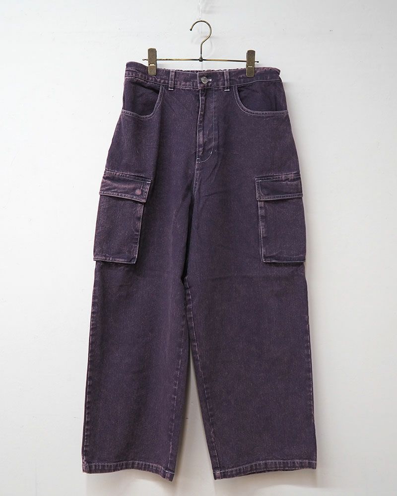 VISION STREET WEAR ヴィジョンストリートウェア ロゴデニムカーゴパンツ