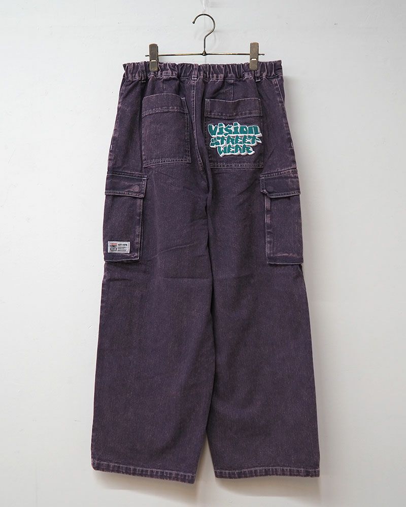 VISION STREET WEAR ヴィジョンストリートウェア ロゴデニムカーゴパンツ