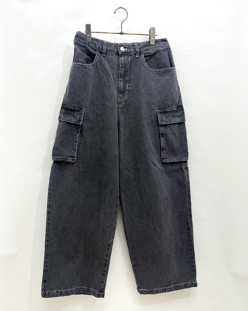 VISION STREET WEAR ヴィジョンストリートウェア ロゴデニムカーゴパンツ