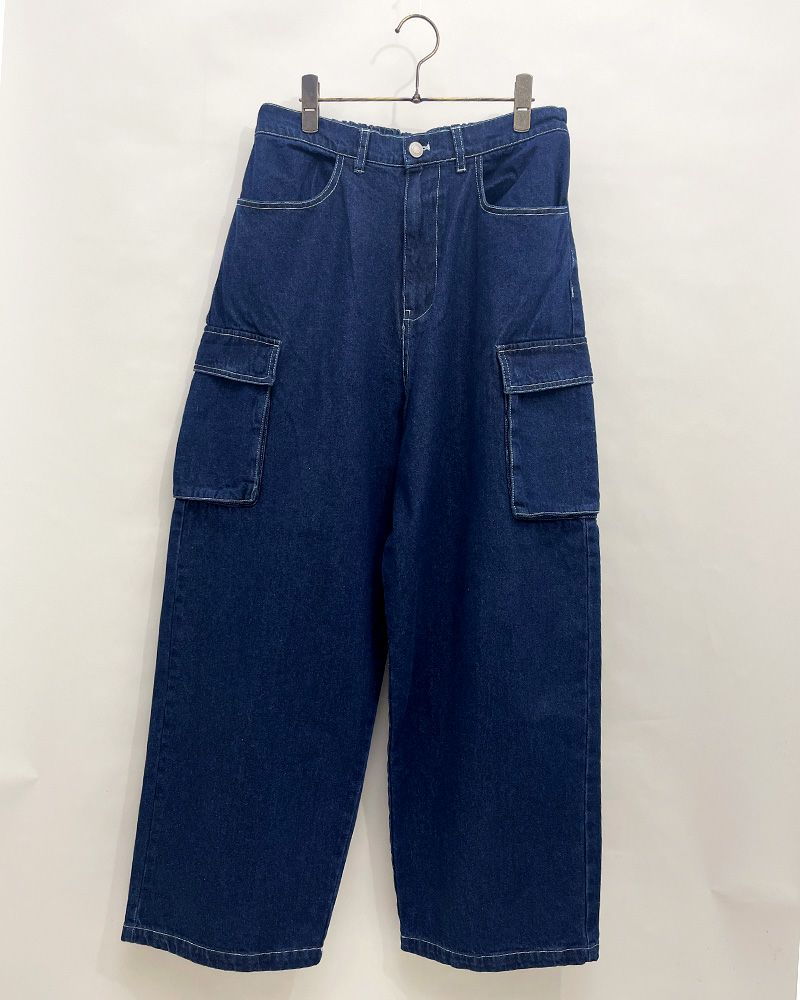 VISION STREET WEAR ヴィジョンストリートウェア ロゴデニムカーゴパンツ