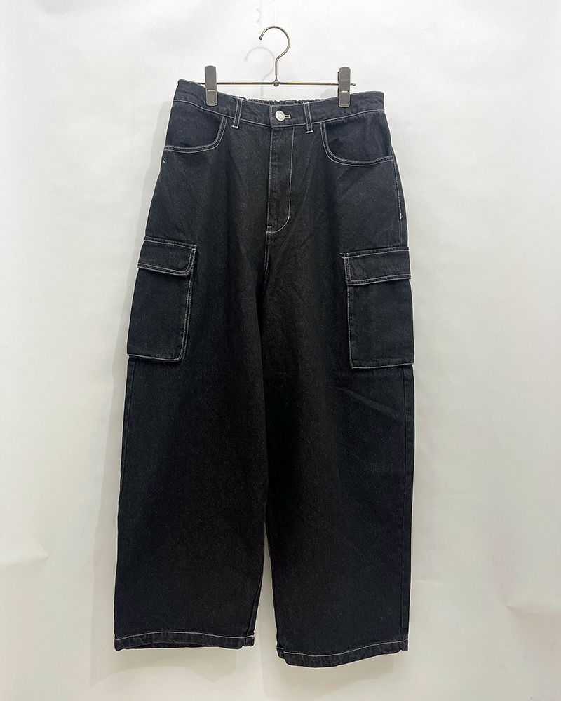 VISION STREET WEAR ヴィジョンストリートウェア ロゴデニムカーゴパンツ