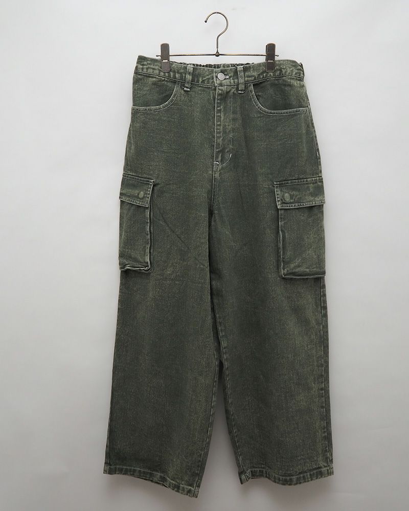 VISION STREET WEAR ヴィジョンストリートウェア ロゴデニムカーゴパンツ