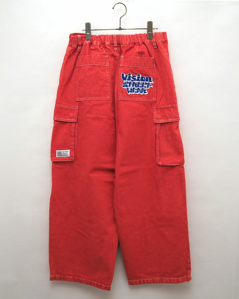 VISION STREET WEAR ヴィジョンストリートウェア ロゴデニムカーゴパンツ