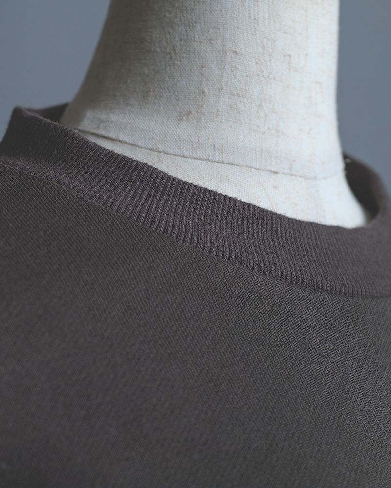 Pokke++ クルーネックスウェット フード取り外し 2WAY仕様 ドローコード付き ゆったりシルエット 裏毛素材