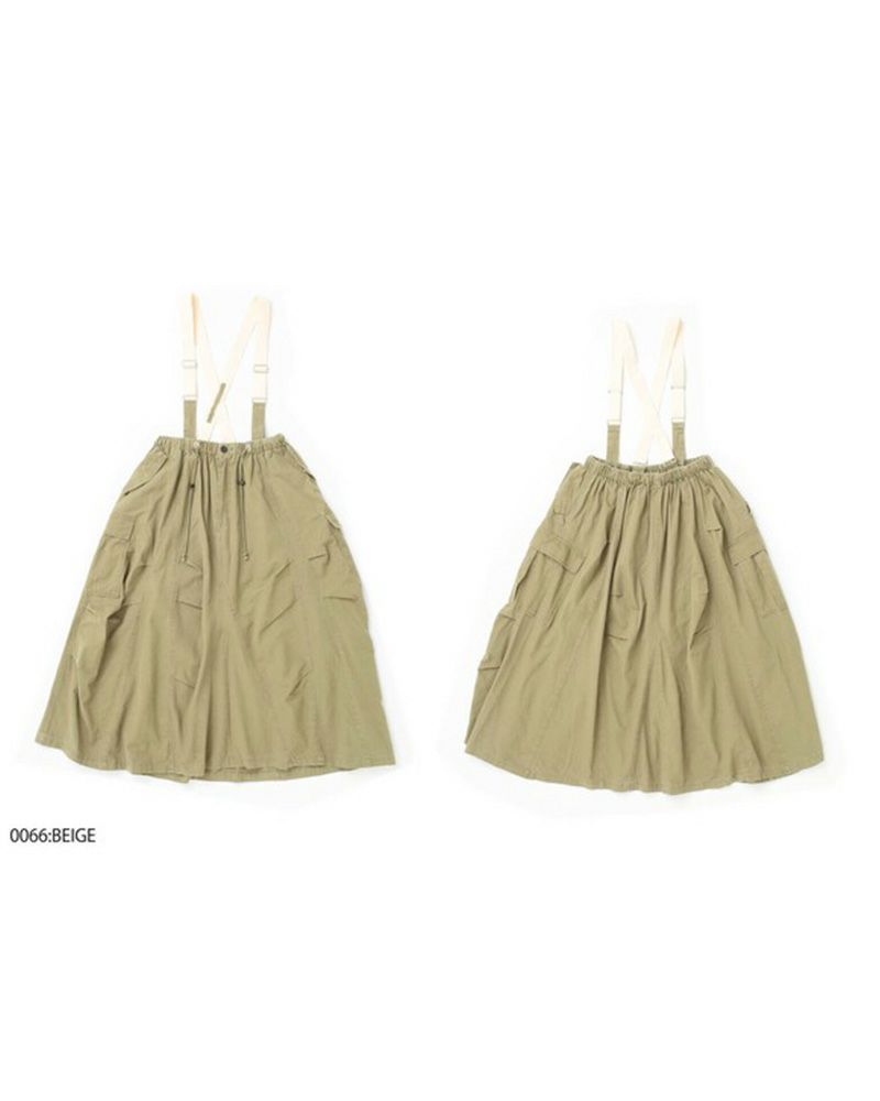 サス付きサーキュラーミリタリースカート レディース ボリュームスカート オールシーズン対応