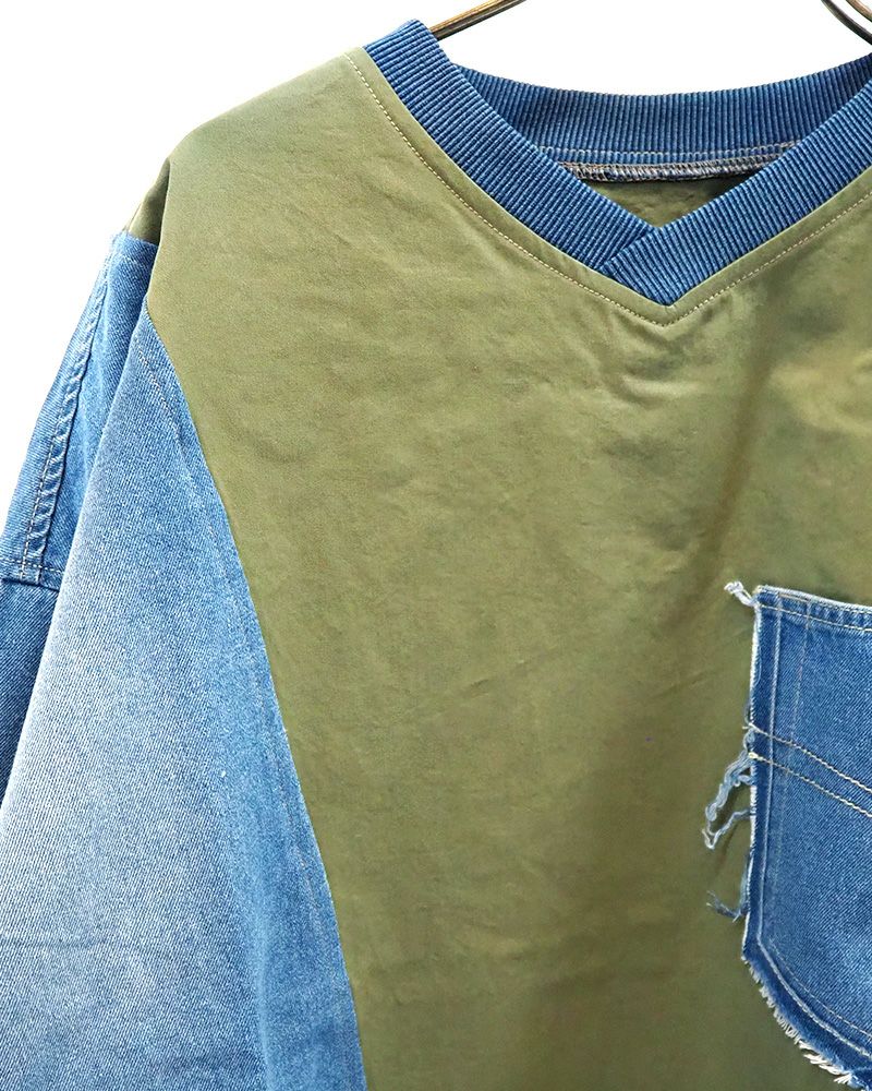 リビルドデニムプルオーバー