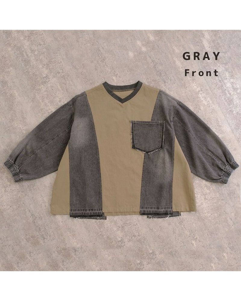 リビルドデニムプルオーバー