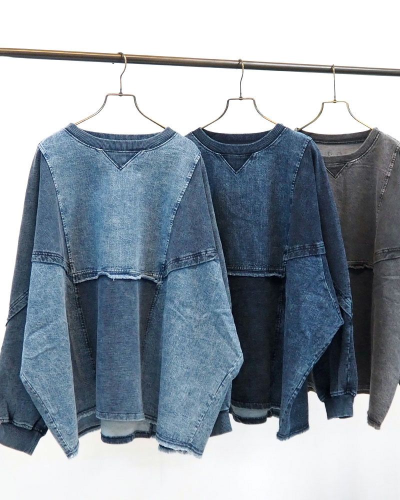 limiless ケミカル裏毛ドルマンプルオーバー