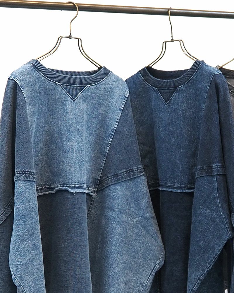 limiless ケミカル裏毛ドルマンプルオーバー