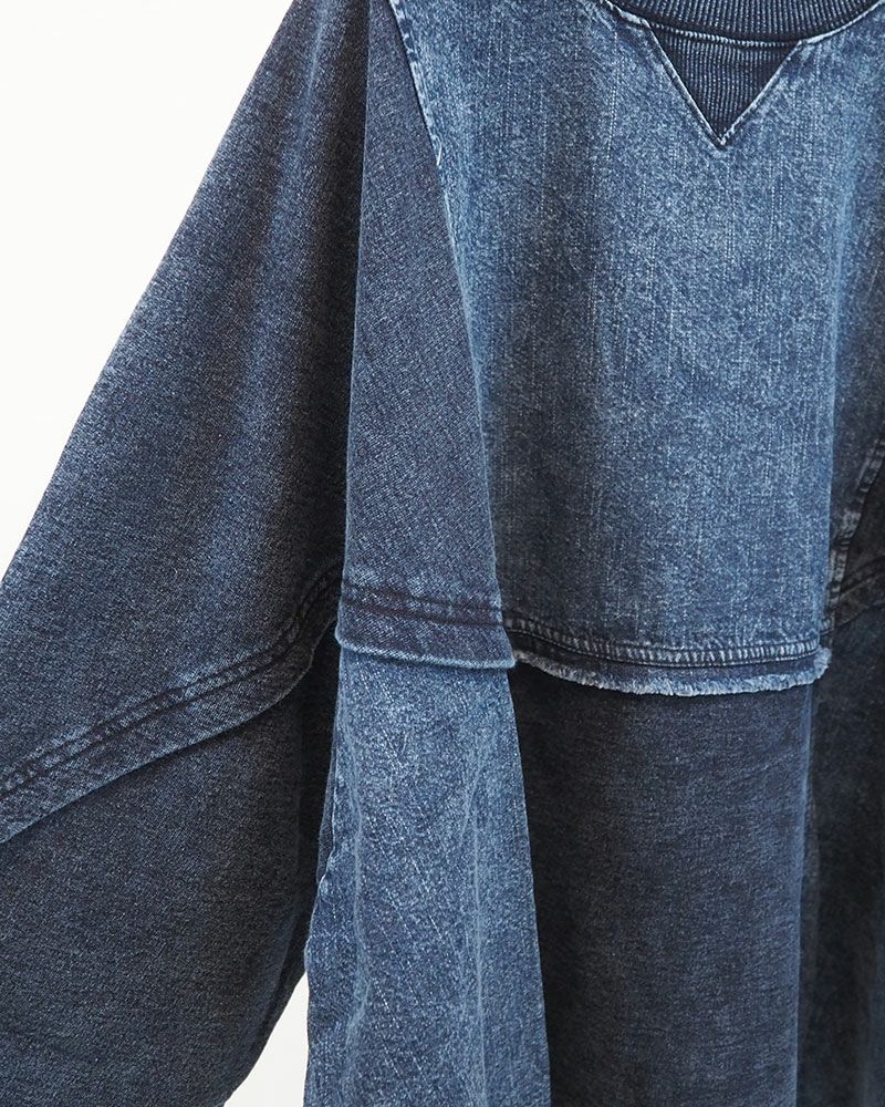 limiless ケミカル裏毛ドルマンプルオーバー