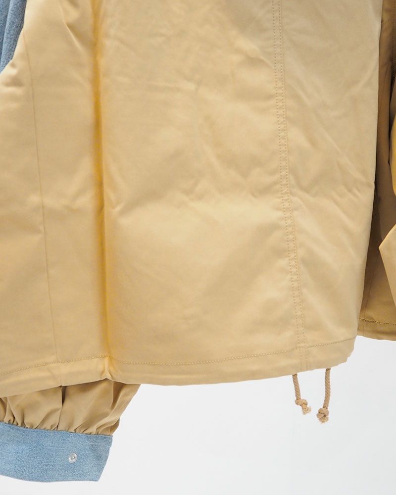 デニム×異素材ドッキングマウンテンパーカー