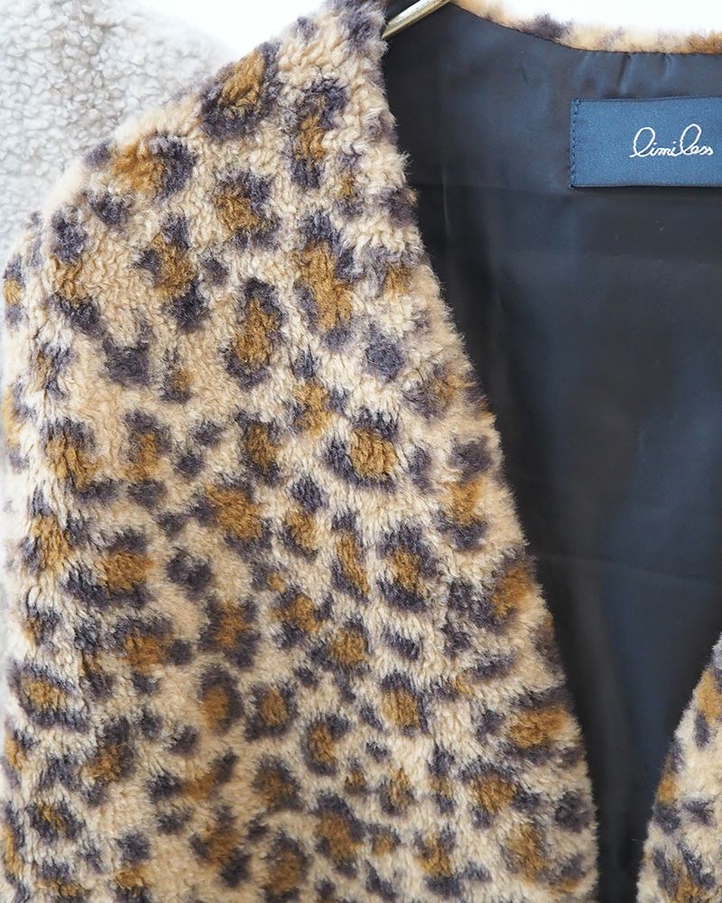 limiless アソート柄ボアベスト