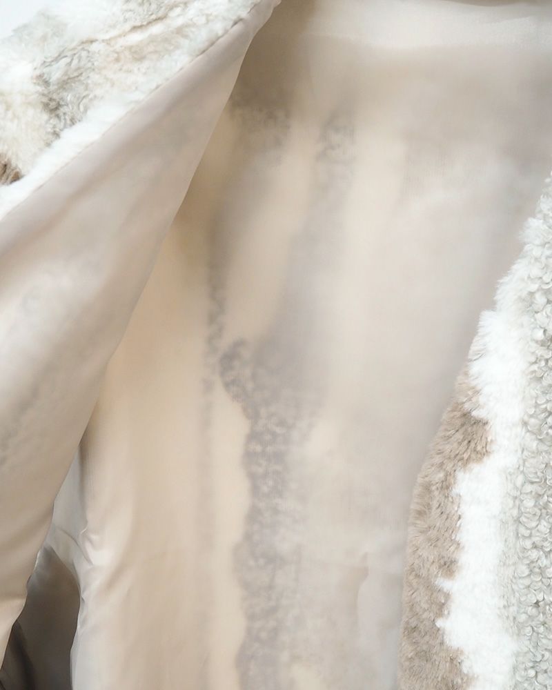 limiless アソート柄ボアベスト