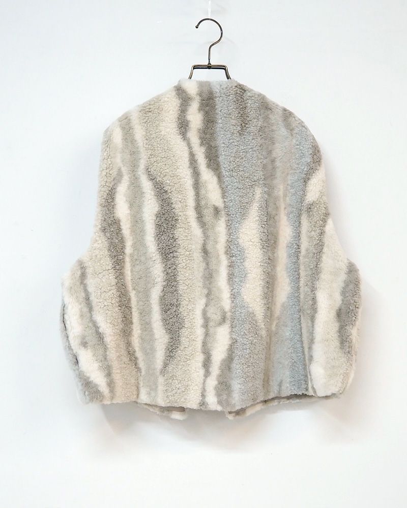 limiless アソート柄ボアベスト