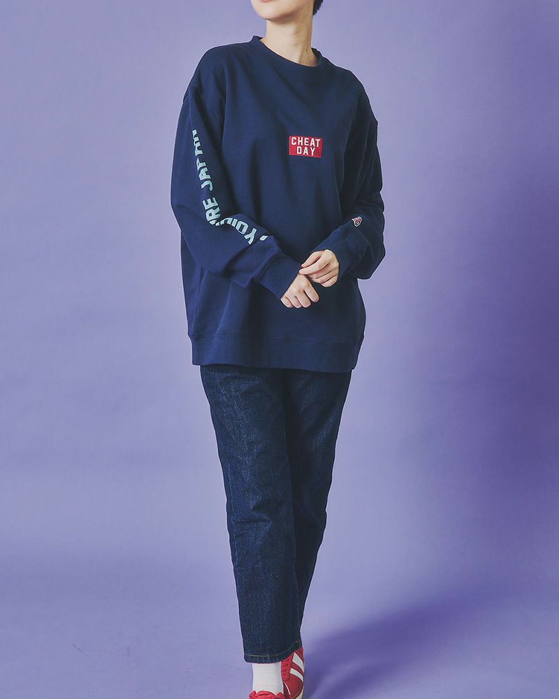 YOIDORE チートデイ クルーネックスウェット ユニセックス カジュアル