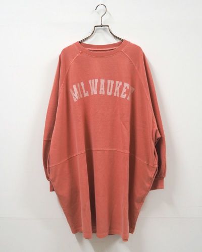 ScoLar スカラー レディース トップス 裏毛プルオーバー 眼鏡をかけた