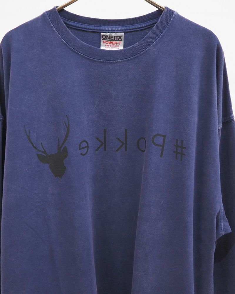#Pokke ケミカル加工サイドポケットL/S TEE
