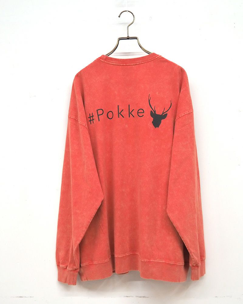 #Pokke ケミカル加工サイドポケットL/S TEE