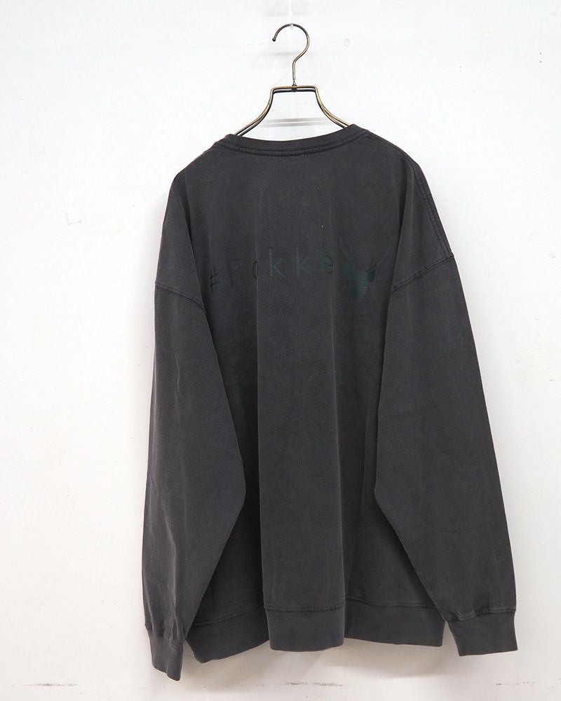 #Pokke ケミカル加工サイドポケットL/S TEE