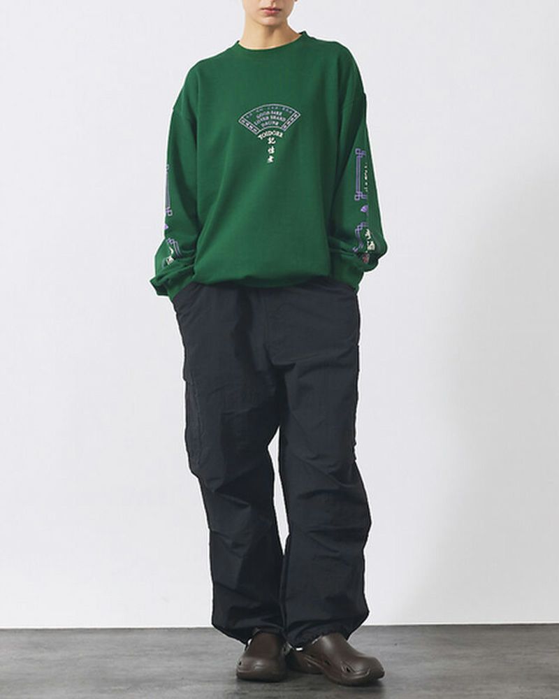 YOIDORE ヨイドレ 居酒屋YOIDORE クルーネックスウェット ユニセックス メンズ レディース 刺繍入り ルーズシルエット 限定ステッカー付き