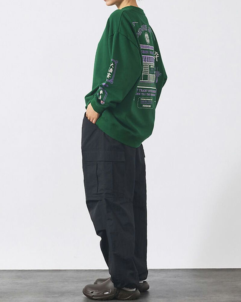 YOIDORE ヨイドレ 居酒屋YOIDORE クルーネックスウェット ユニセックス メンズ レディース 刺繍入り ルーズシルエット 限定ステッカー付き