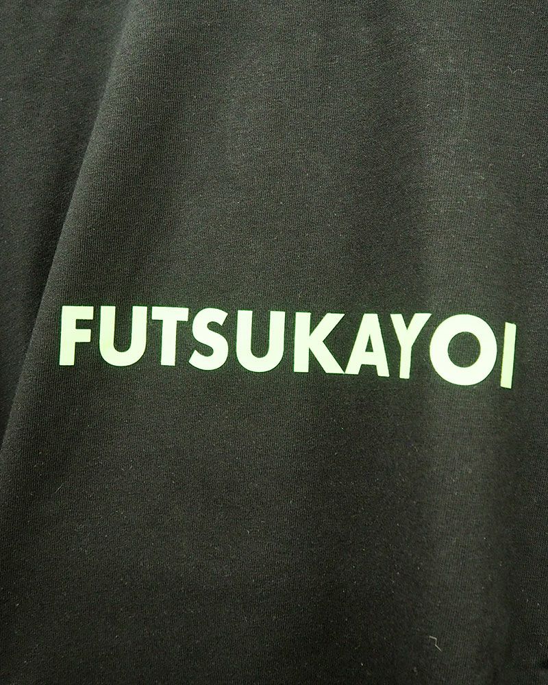 YOIDORE ヨイドレ 二日酔いロンT FUTUKAYOI 厚盛プリント KIOKUNASHI 刺繍デザイン ユニセックス ルーズシルエット