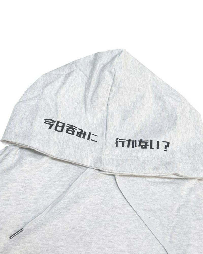 YOIDORE ヨイドレ レモンチューハイモチーフ パーカー PVCロゴプリント ユニセックス ルーズシルエット フーディー