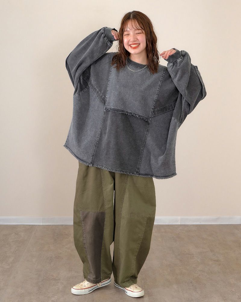 ナッツバルーンパンツ レディース ウエストゴム ゆったり シルエット ボリューム感 カジュアル 大人可愛い