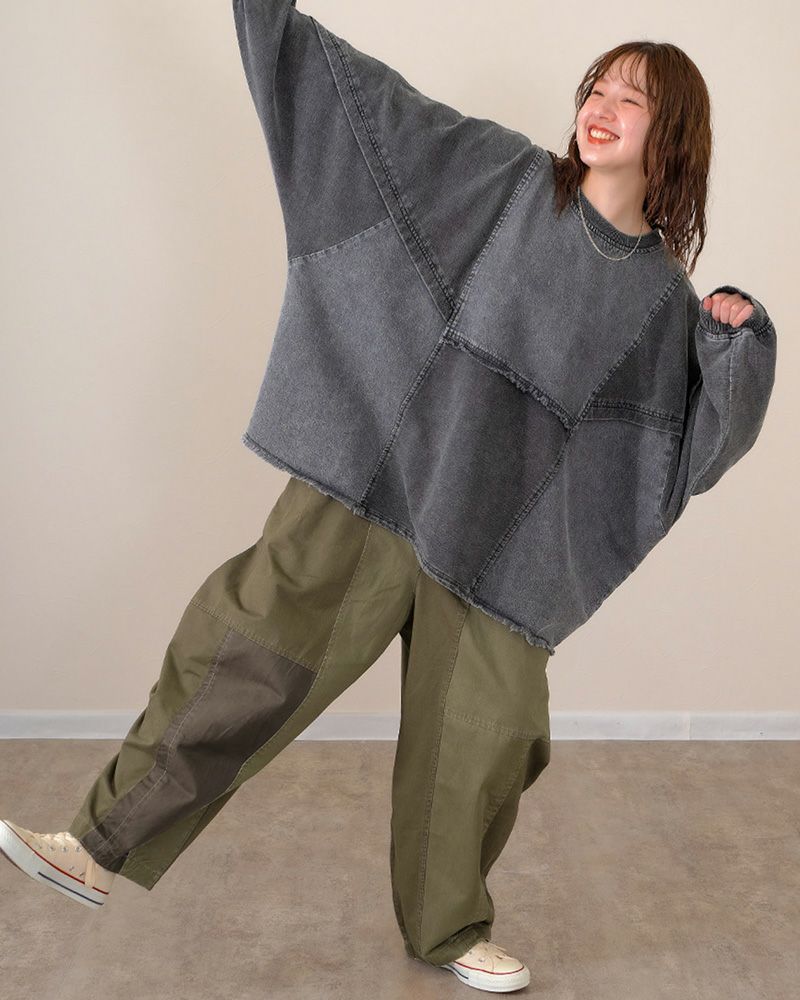 ナッツバルーンパンツ レディース ウエストゴム ゆったり シルエット ボリューム感 カジュアル 大人可愛い