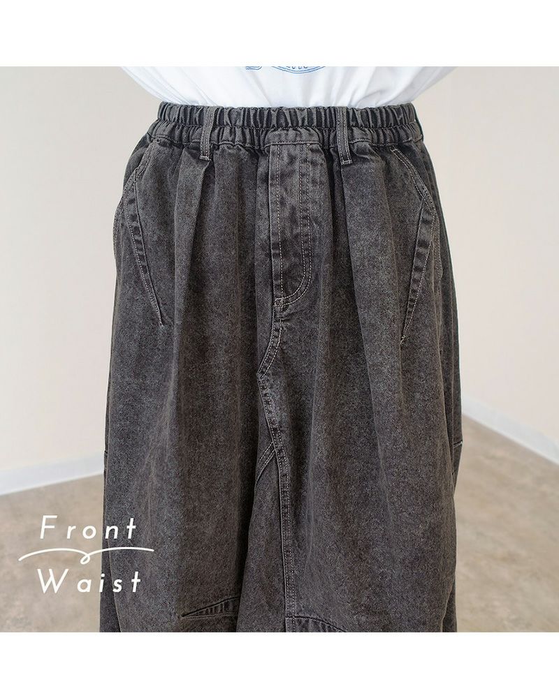 3Dスカート Reef レディース ロングスカート カラーオーバーダイ ウエストゴム 大人カジュアル 人気アイテム