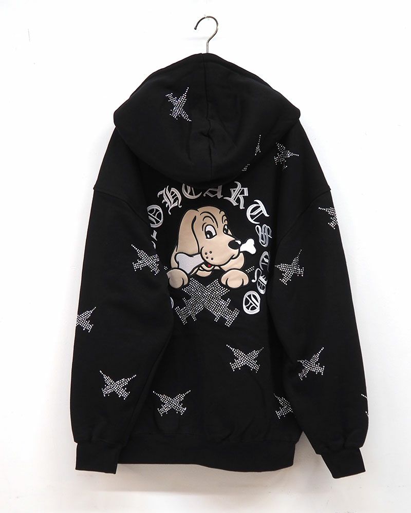 GALFY ガルフィー ピカピカ注射器パーカー 総柄 ジップアップ オーバーサイズ ユニセックス ストリート 個性派