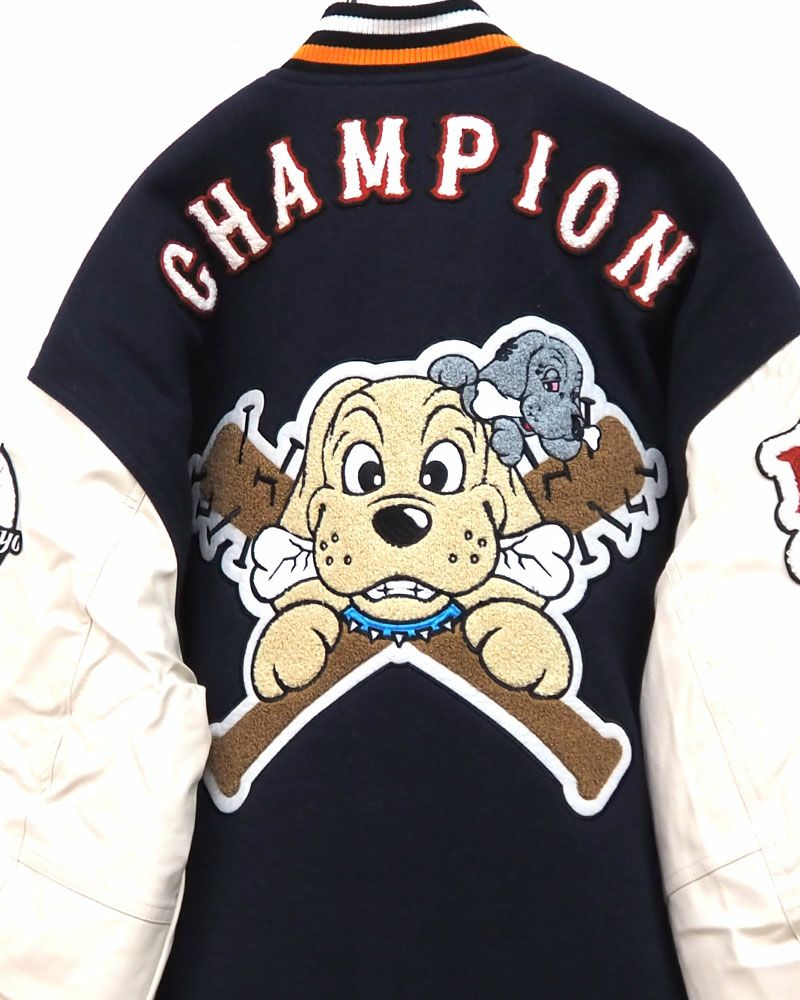 GALFY ガルフィー 復活わんわん大学ジャケット スタジャン ワッペン刺繍 オーバーサイズ ユニセックス ストリート 2025秋冬 新作 数量限定