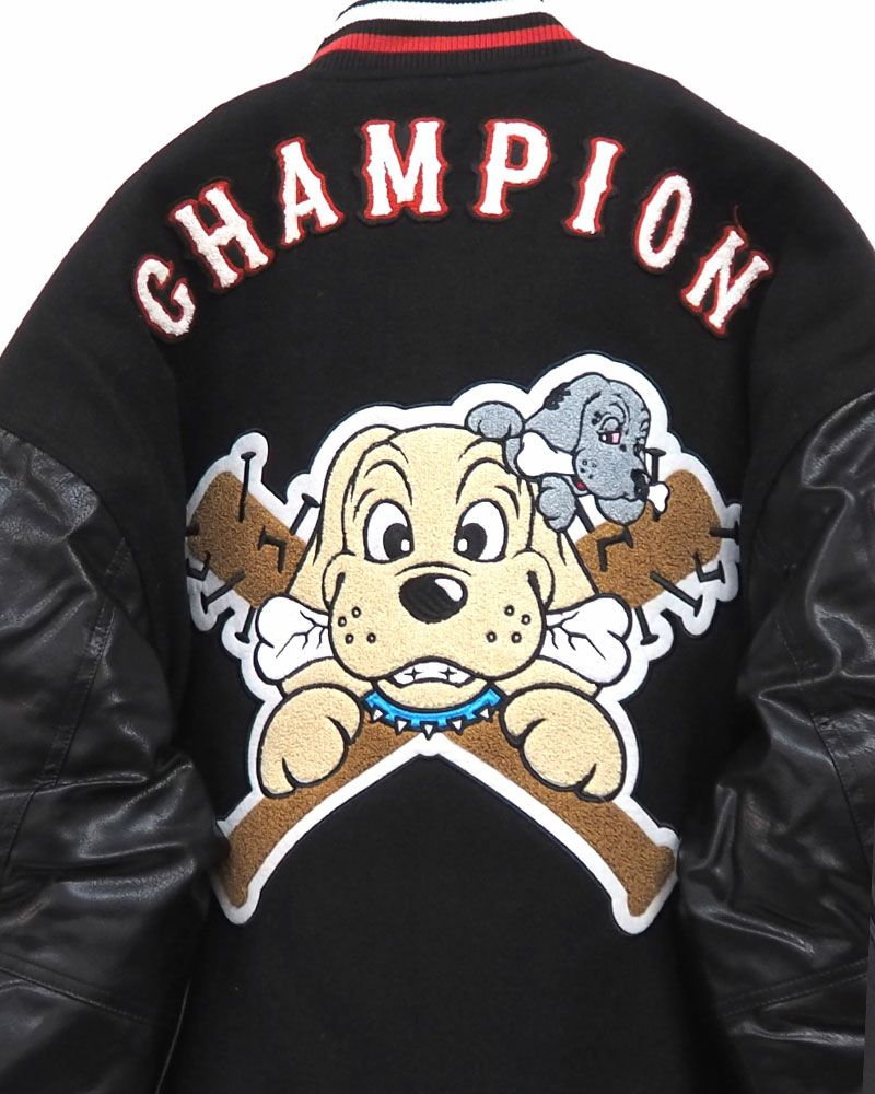 GALFY ガルフィー 復活わんわん大学ジャケット スタジャン ワッペン刺繍 オーバーサイズ ユニセックス ストリート 2025秋冬 新作 数量限定