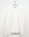 Pokke++ ポッケプラスプラス スピンドルTEE 前開きジップ ビッグシルエット ユニセックス Tシャツ 綿100％ モノトーン 3色展開