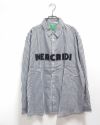8Laboratory ストライプロングスリーブシャツ メンズ レディース ユニセックス オーバーサイズ 長袖シャツ 3色展開