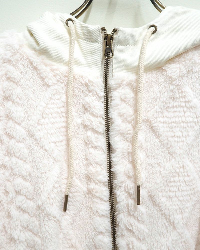 limiless 柄ボアロングモッズコート ロング丈 防寒 アウター