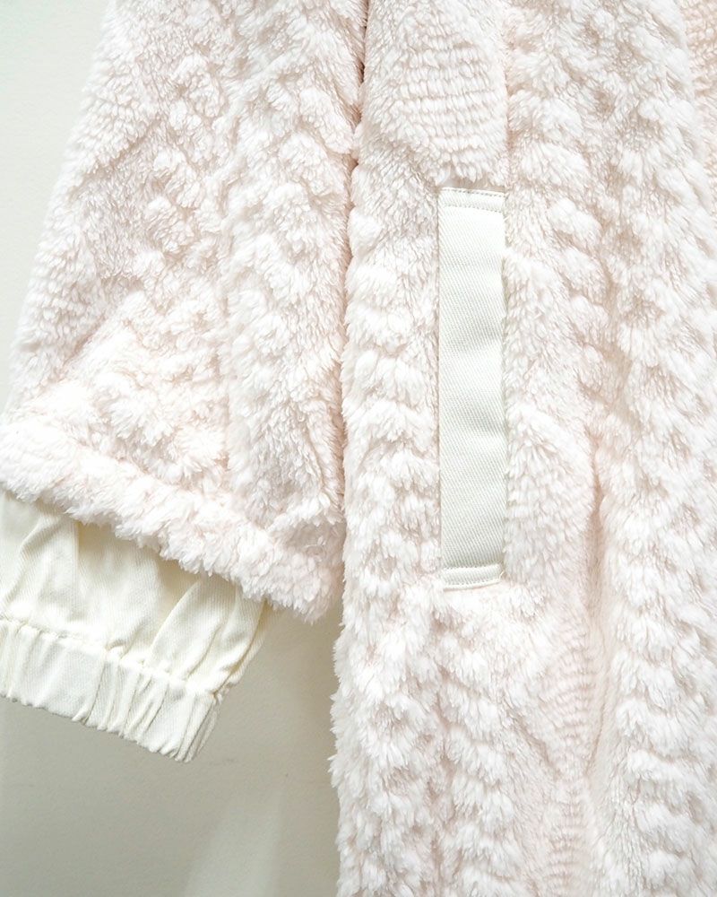 limiless 柄ボアロングモッズコート ロング丈 防寒 アウター