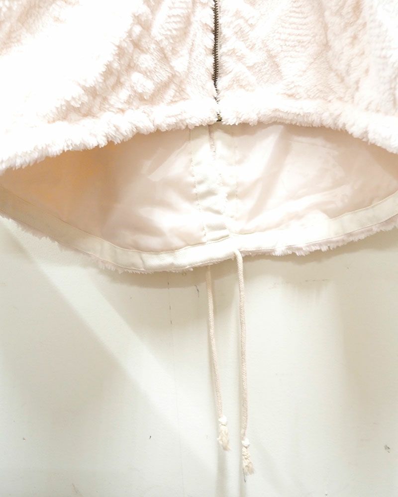 limiless 柄ボアロングモッズコート ロング丈 防寒 アウター