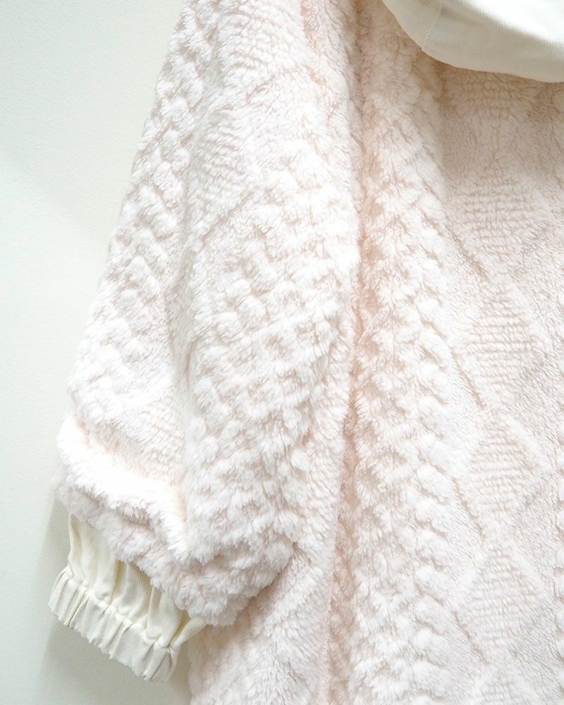 limiless 柄ボアロングモッズコート ロング丈 防寒 アウター