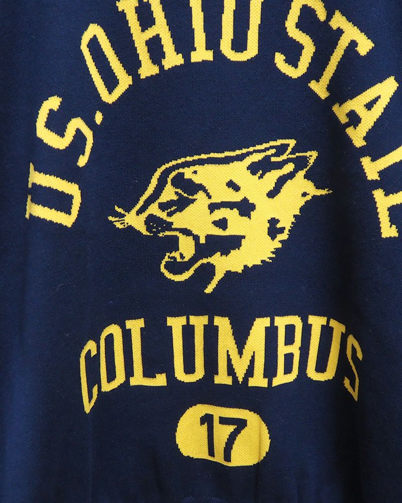 8Laboratory ジャガード編みニットボリュームカレッジプルオーバー