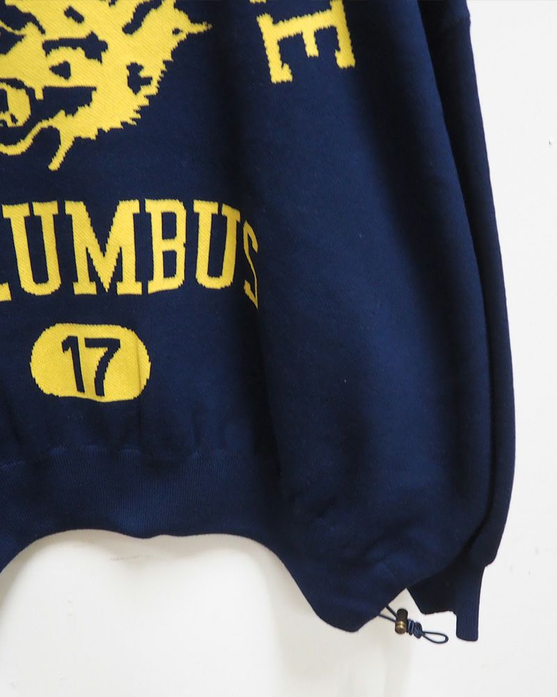 8Laboratory ジャガード編みニットボリュームカレッジプルオーバー