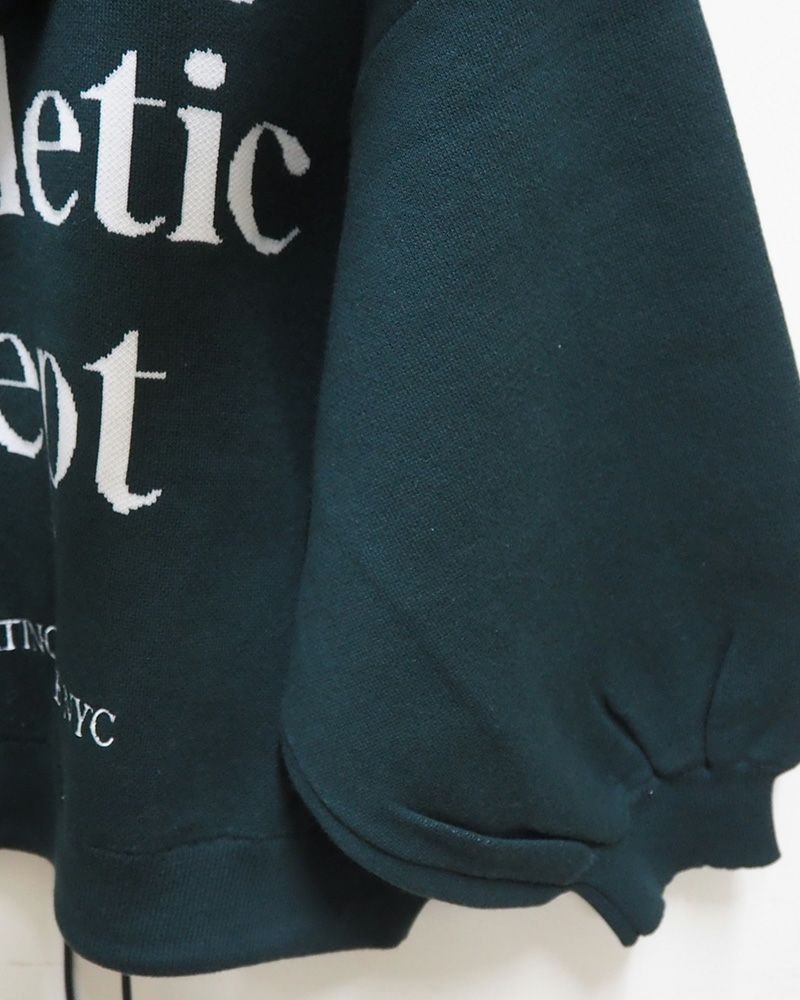 8Laboratory ジャガード編みニットロゴパーカー