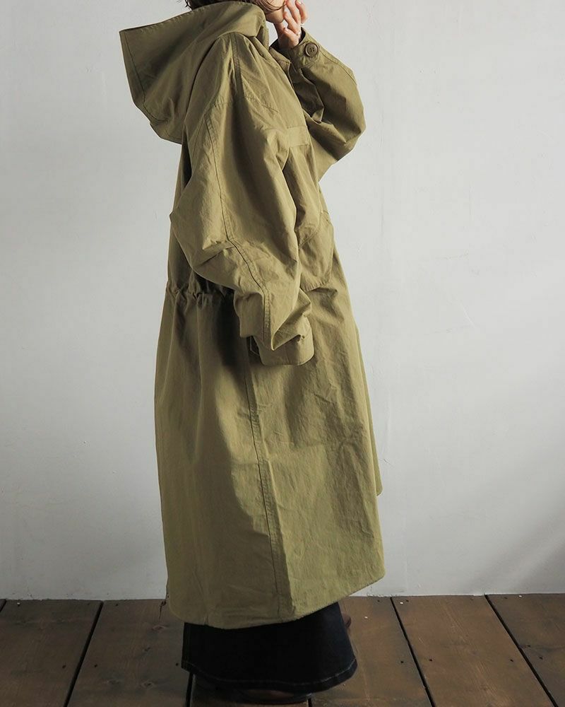 Pokkeモッズコート オーバーサイズ ミリタリー風 アウター レディース メンズ 秋冬コーデ 大人カジュアル